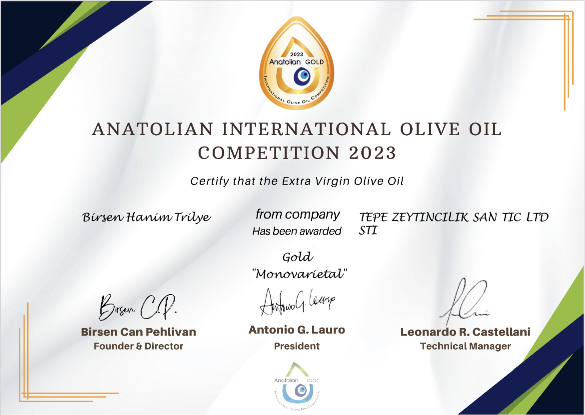 Anatolian International Olive Oil Competition 2023